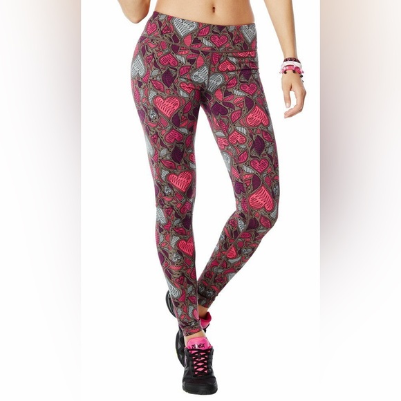 Zumba Hearts Leggings - Picture 1 of 4